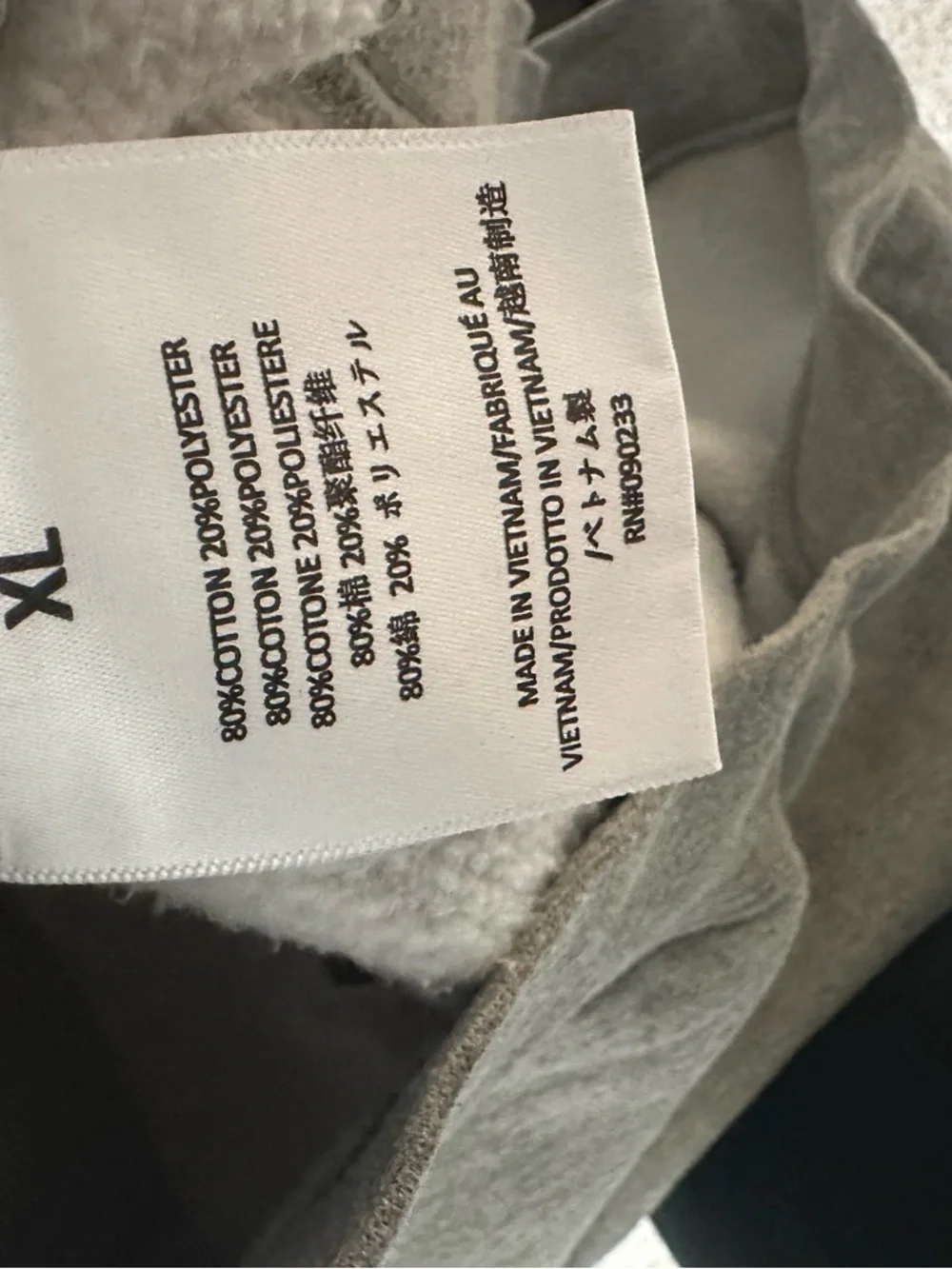 Fear of God ESSENTIALS Heather Gray Hoodie with Black Logo - Picture 7 of 7